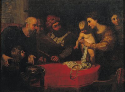 The Child Moses Throws Down Pharaoh